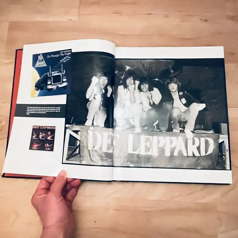 DEF LEPPARD THE DEFINITIVE VISUAL HISTORY HARD COVER BOOK